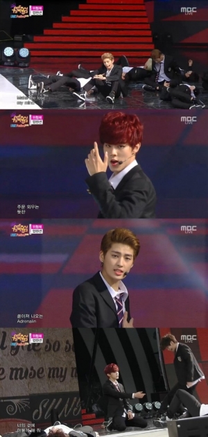 '음악중심' 업텐션, 틴탑 동생그룹의 완벽 칼군무 무대 '위험해'