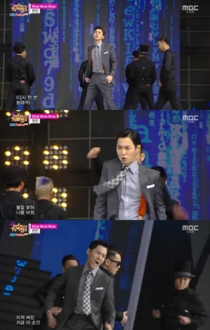 '음악중심' 전진, 세련된 카리스마 뽐내며 '와우와우와우'