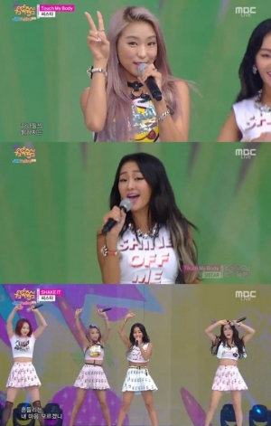 '음악중심' 씨스타, 흥겨움 고조시키는 '터치 마이 바디+러빙유+쉐이크 잇'