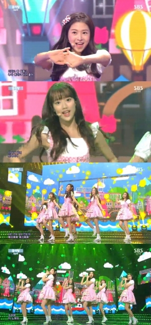 '인기가요' 에이프릴, 순수 그 자체로 물들인 무대 '꿈사탕'