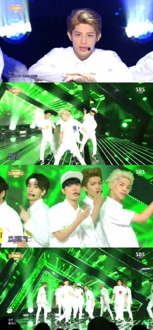 '인기가요' 업텐션, 신인 맞아? 자연스러운 무대 매너 '텐션 업+위험해'