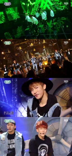 '인기가요' 몬스타엑스, 힙합 필 충만한 컴백무대 '히어로+신속히'