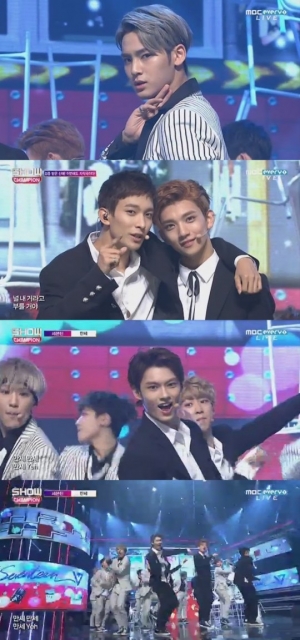 '쇼챔피언' 세븐틴, 남다른 슈트핏+귀여운 소년 매력 '락+만세'