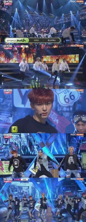 '쇼챔피언' 몬스타엑스, 넘치는 카리스마에 심쿵 '히어로+신속히'