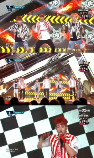 '엠카운트다운' 몬스타엑스, 강력 퍼포먼스로 '신속히' 무대 장악