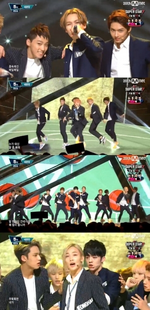 '엠카운트다운' 세븐틴, 13인 13색 완벽 교복핏 '만세'