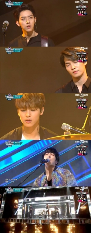 '엠카운트다운' 씨앤블루, 네 남자의 완벽 컴백 '라디오+신데렐라'