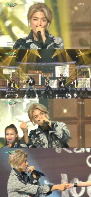 '뮤직뱅크' 강남, 로맨틱 가이로 완벽 변신 '초콜릿'