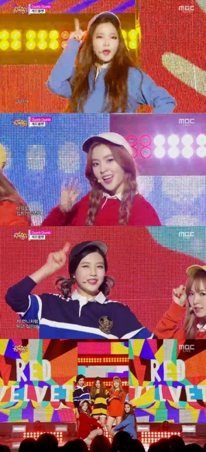 '음악중심' 레드벨벳, 알록달록 다채로운 다섯 소녀의 '덤덤'