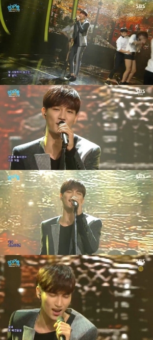 '인기가요' 노지훈, 가을 냄새 물씬 나는 컴백 무대 '니가 나였더라면'