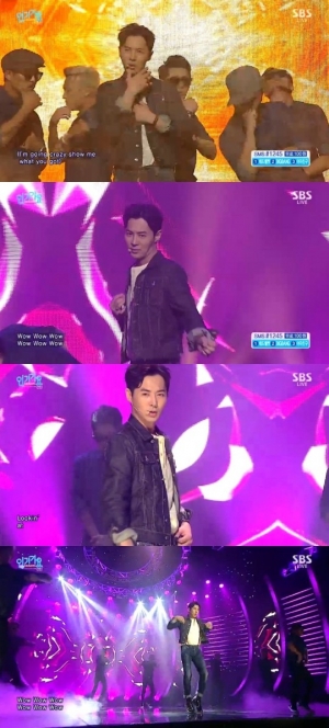 '인기가요' 전진, '루킹앳' 떼창 부르는 중독성 무대 '와우와우와우'