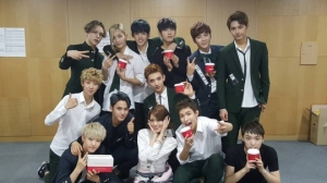 애프터스쿨 리지, 세븐틴 음악방송 깜짝 방문 '후배 사랑'