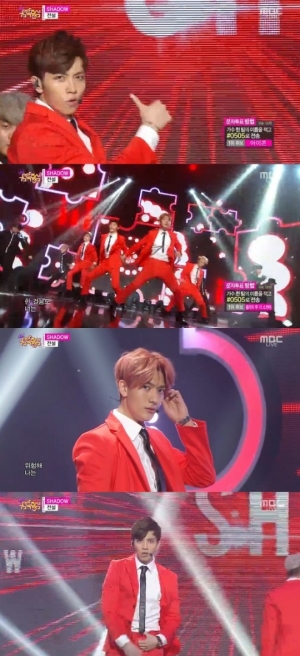 '음악중심' 전설, 강렬한 레드 슈트에 화려한 퍼포먼스 '섀도'