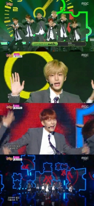 '음악중심' 몬스타엑스, 강렬한 힙합으로 '신속히' 여심 사냥