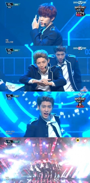 '엠카운트다운' 업텐션, 패기넘치는 신인돌의 칼군무 '위험해'