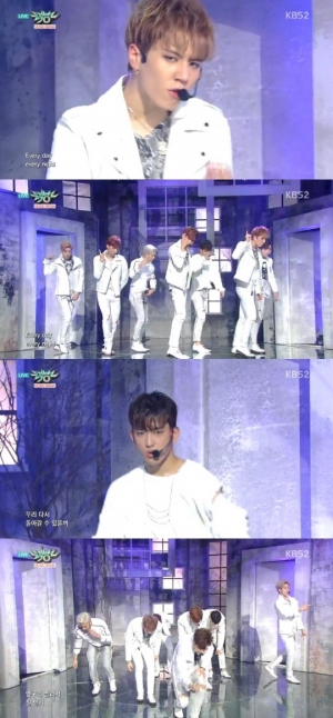 '뮤직뱅크' 갓세븐, 거친 매력의 상남자로 변신 '니가하면'