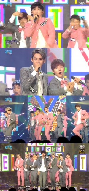 '인기가요' 세븐틴, 재간둥이들의 눈 뗄 수 없는 퍼포먼스 '만세'