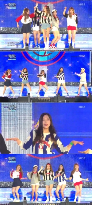 '뮤직뱅크' 레드벨벳, 통통 튀는 매력 '덤덤'으로 무대 점령!