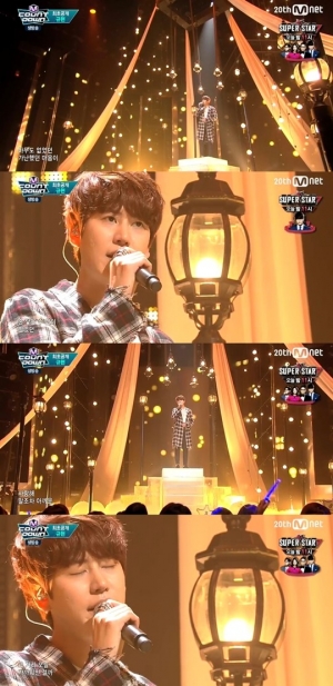 '엠카운트다운' 규현, 발라드 왕자가 돌아왔다 '밀리언 조각'