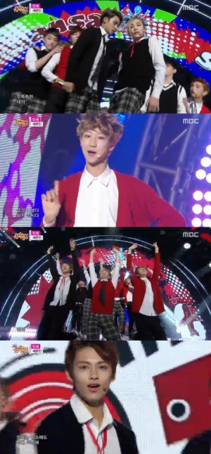 '음악중심' 세븐틴, 개성만점 퍼포먼스와 함께 외치는 '만세'