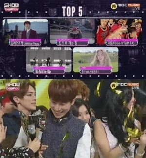 '쇼챔피언' 비투비, 데뷔 이래 첫 1위…태연, 아이콘 꺾었다