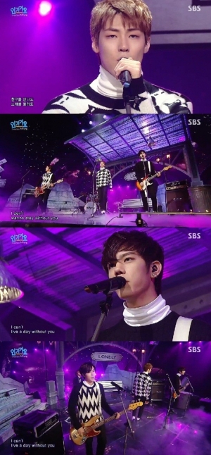 '인기가요' 엔플라잉, 성숙하게 변신한 네 남자 '론리'