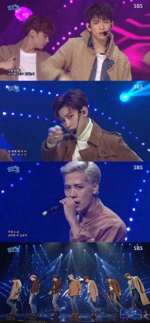 '인기가요' 갓세븐, 카리스마 넘치는 일곱 남자 '니가 하면'