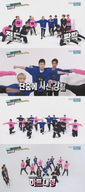 '주간아이돌' 세븐틴, 新군무돌 떴다.. 슈퍼주니어 '쏘리 쏘리' 완벽 재해석