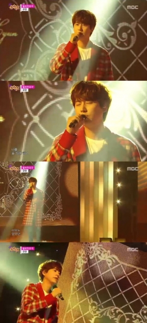 '음악중심' 규현, 여심을 녹이는 감성적인 목소리 '밀리언 조각'