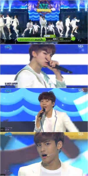 '인기가요' 세븐틴, 청량함 가득 '예쁘다'
