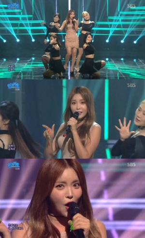 홍진영, 사랑스러운 콧소리 넘치는 무대 '엄지척'