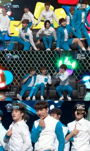 '엠카' 세븐틴, 여심 사로잡는 소년들의 매력 '예쁘다'