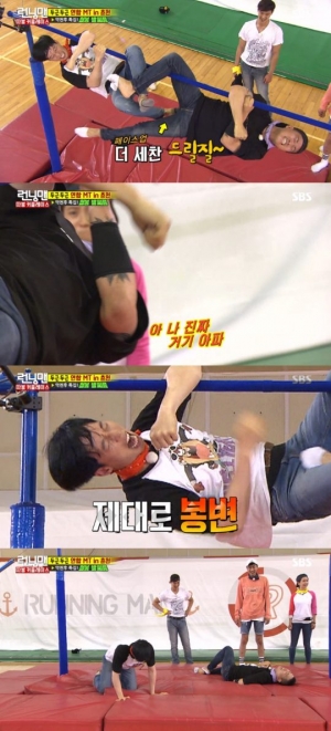 &#39;런닝맨&#39; 유재석-개리, 서로의 중요 부위 공격 &#39;19금&#39;
