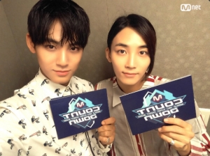 세븐틴 정한·민규 '엠카운트다운' 인턴MC 종료