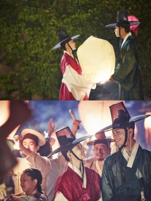 '구르미 그린 달빛' 박보검-김유정, 설렘 가득한 '풍등 데이트' 포착