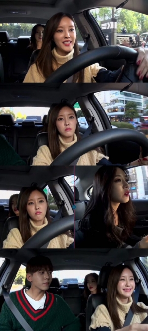 &#39;직진의 달인&#39; 티아라 효민 &#34;운전 못 하는 것처럼 나와&#34; 억울