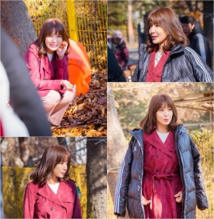 &#39;사랑은 방울방울&#39; 김혜리, 촬영장 밝히는 &#39;환한 미소&#39;
