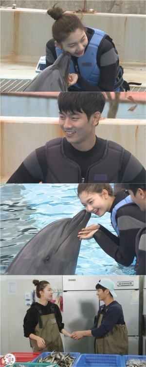 &#39;우리 결혼했어요&#39; 조타, 김진경과 뽀뽀하는 돌고래에 &#39;질투 폭발&#39;