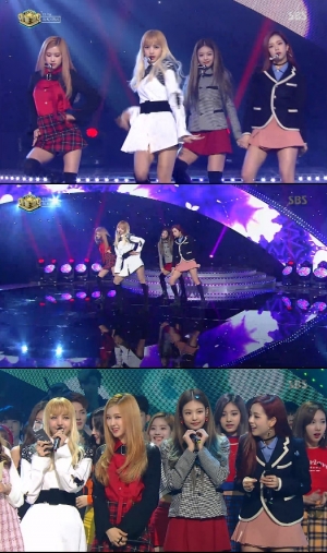 &#39;인기가요&#39; 블랙핑크 1위 &#34;팬들 사랑합니다♥&#34;