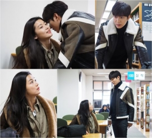 &#39;푸른 바다의 전설&#39; 전지현♥이민호, 도서관서 &#39;초밀착&#39; 귓속말