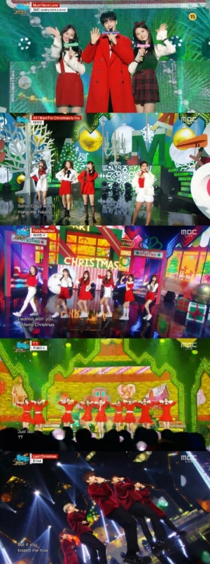 '음악중심', 크리스마스엔 역시 K팝...마마무·여자친구·B1A4 스페셜 무대(종합)