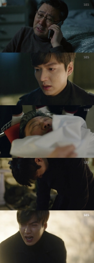 &#39;푸른 바다&#39; 이민호, 최정우 죽음 앞에 무릎 꿇고 오열
