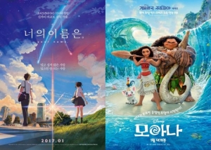 日'너의 이름은'·美'모아나', 어떻게 韓관객을 홀렸나
