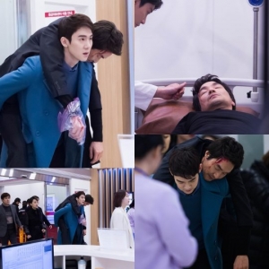 한석규, 피투성이 응급실行 포착… &#39;낭만&#39; 새드엔딩 예고?