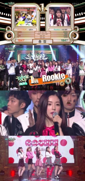 레드벨벳, &#39;뮤직뱅크&#39;서 또 1위...식지 않는 인기