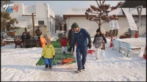 &#39;아빠본색&#39; 이한위, 진땀 빼는 눈썰매장 방문기