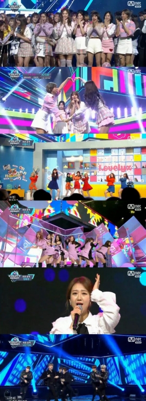 &#39;엠카운트다운&#39; 트와이스, &#39;낙낙&#39;으로 첫 1위...러블리즈·구구단 컴백 (종합)