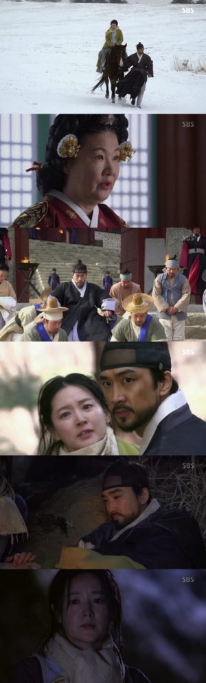 '사임당' 이영애·송승헌, 최철호 위협 피해 극적 생존(종합)