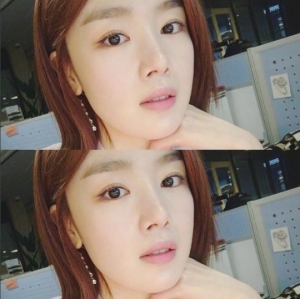 &#39;미모가 자체발광&#39;...한선화, 촬영장 셀카 공개
