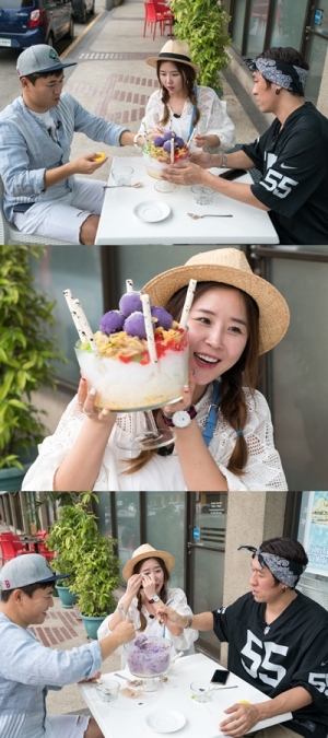 &#39;원나잇 푸드트립&#39; 코요태, 거대 디저트 먹방...빙수 &#39;올킬&#39;